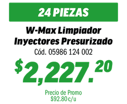 COMBO 24 W-MAX LIMPIADOR DE INYECTORES PRESUR
