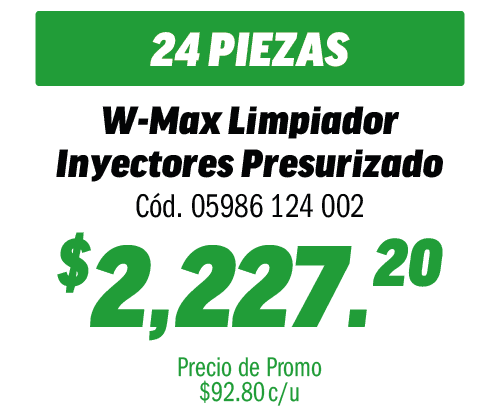 COMBO 24 W-MAX LIMPIADOR DE INYECTORES PRESUR