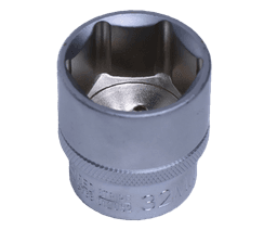 DADO HEXAGONAL CORTO DE 1/2" DE 32MM