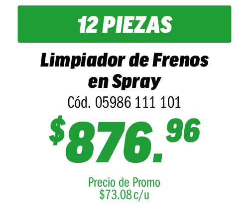 COMBO 12 W-MAX LIMPIADOR FRENOS SPRAY 500ML  