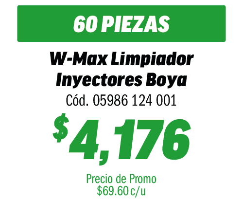 COMBO 60 W-MAX LIMPIADOR DE INYECTORES BOYA  